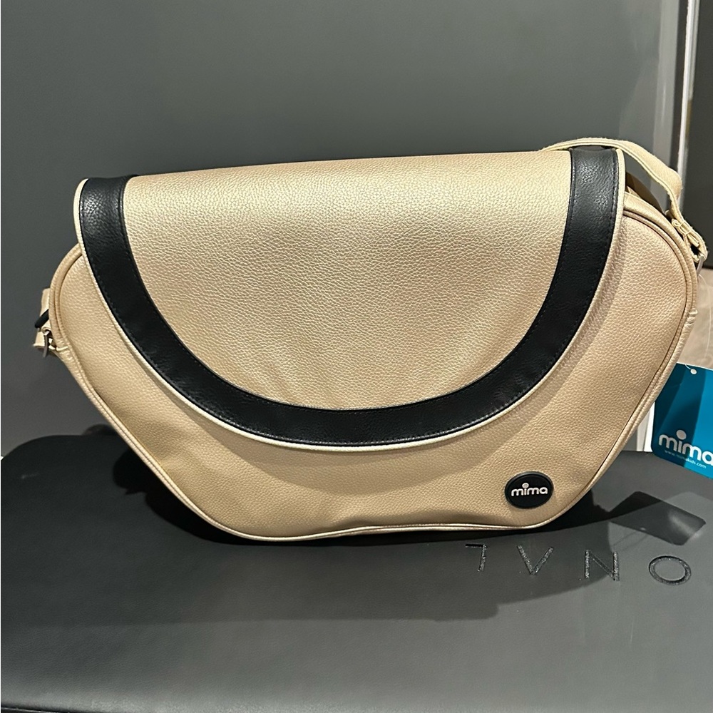 Mima Trendy Changing Diaper Bag in Champange color